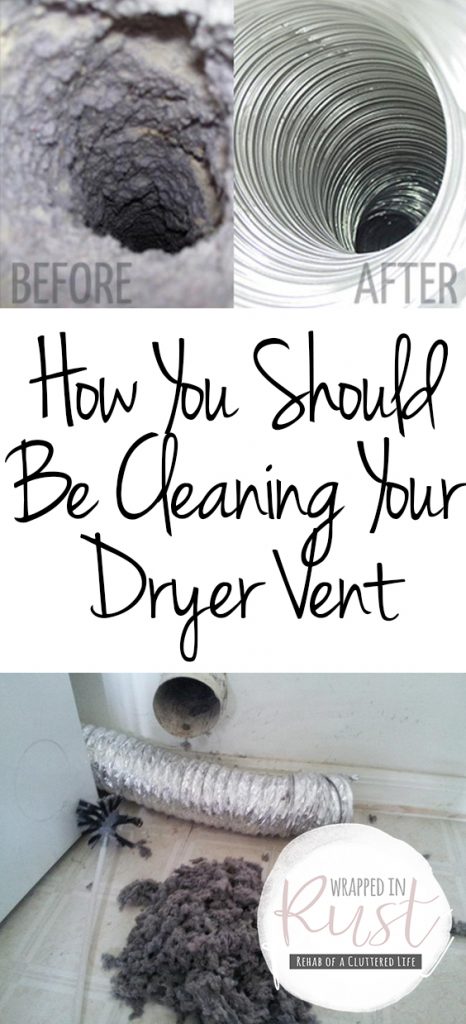 cleaning dryer vent should hacks