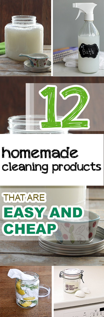 12 Homemade Cleaning Products that are Easy and Cheap (1)