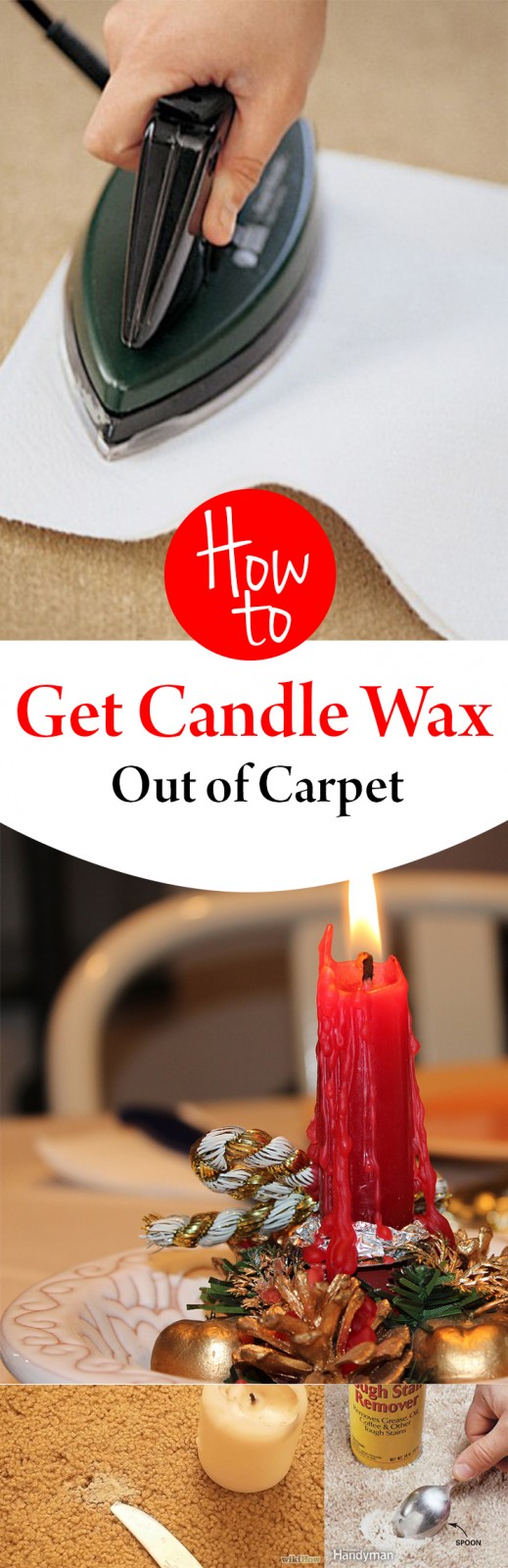 How to Get Candle Wax Out of Carpet Wrapped in Rust