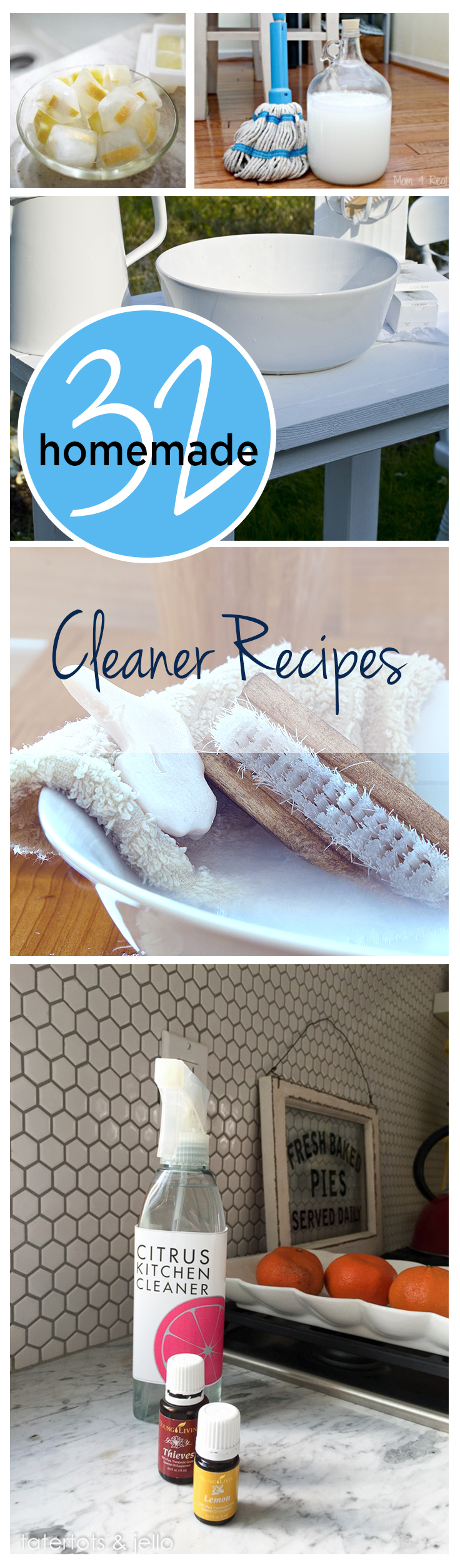 32 Homemade Cleaner Recipes
