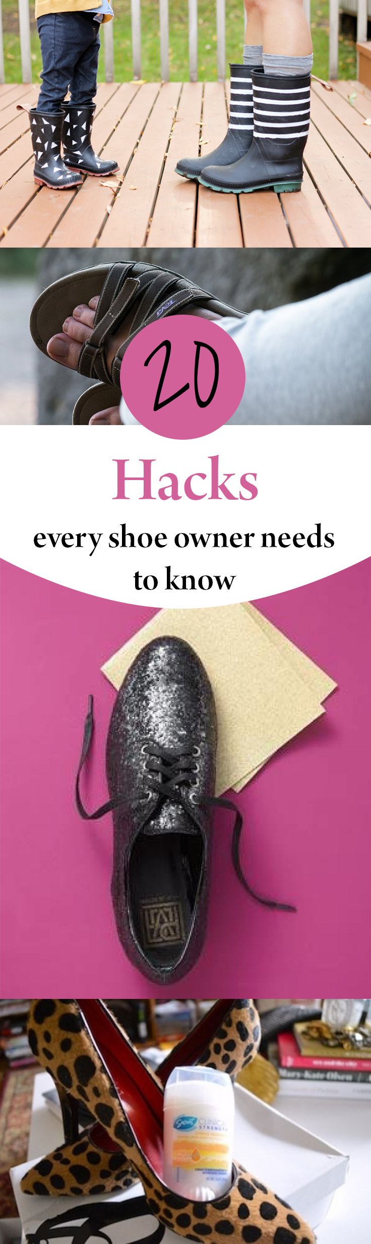 Shoe hacks, clothing hacks, how to repurpose clothing, popular pin, DIY clothing, easy clothing fixes, life hacks, life tips and tricks.