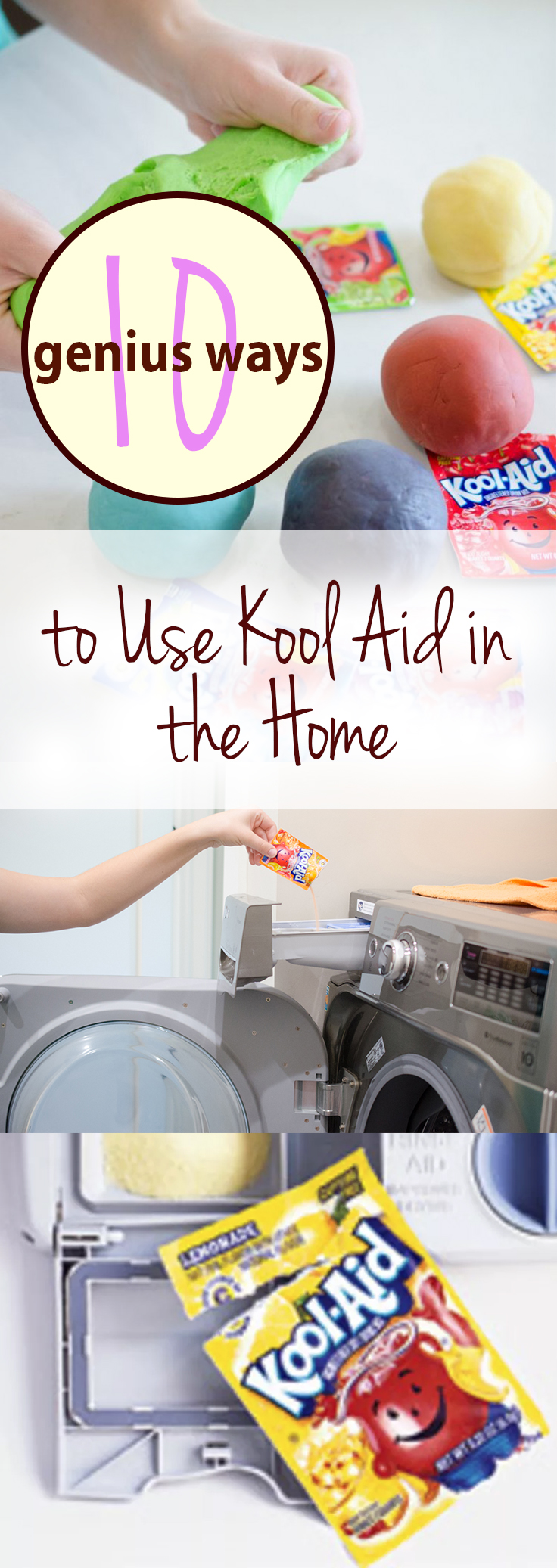 Kool Aid, Things to Do With Kool Aid, Home Hacks, Life Tips, Cleaning Tips and Tricks, Easy Cleaning Hacks, Uses for Kool Aid.