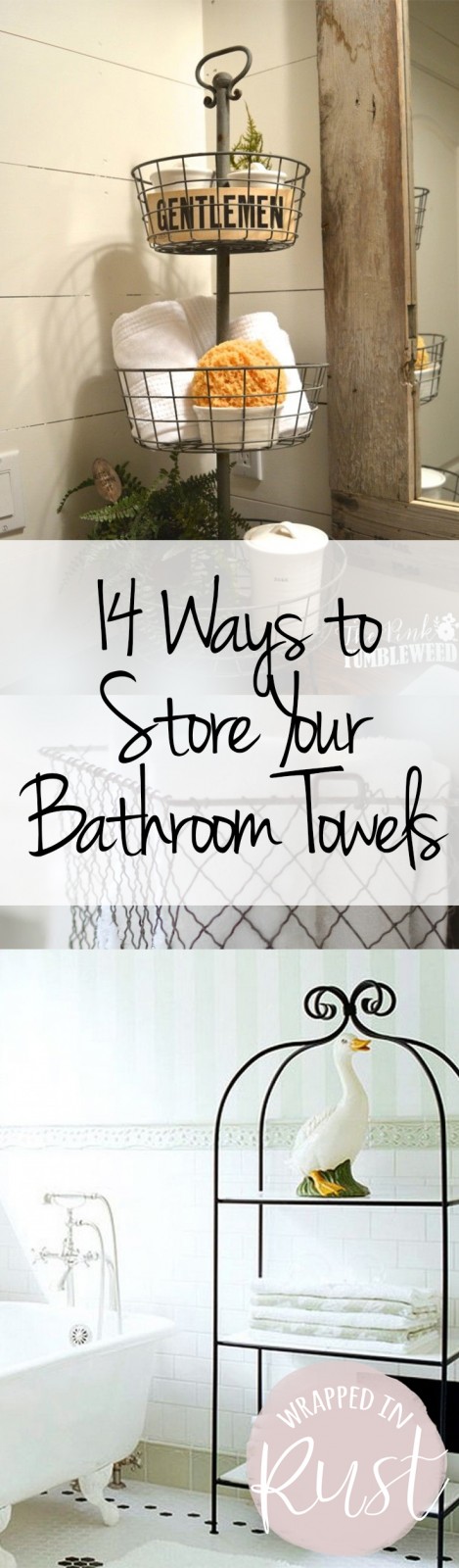 Storing Towels In Bathroom: Storage - Bathroom - Wrappedinrust.com