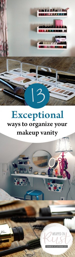 How to Organize Your Makeup, Makeup Vanity, Makeup Organization, Cute Ways to Organize Your Makeup, Makeup Organization Tips, Organized Life, Organization Tips and Tricks, How to Organize Your Life, Top Organization Pins