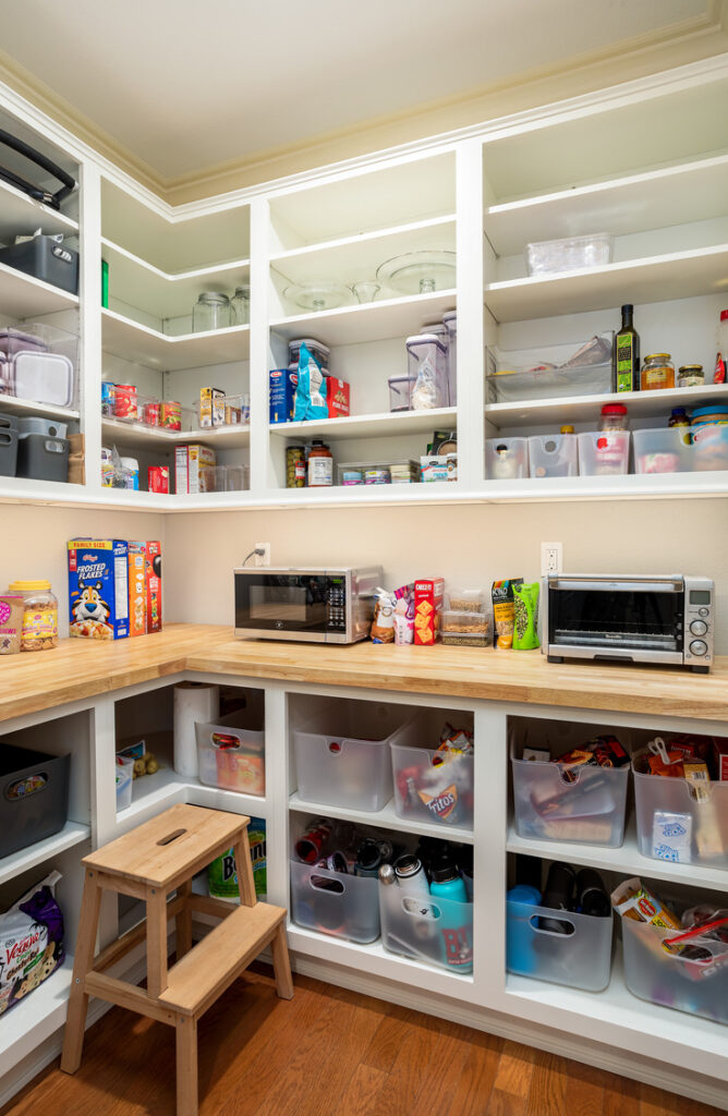 A pantry can reserve space for small appliances. If you don't have a pantry, a coat-closet conversion works really well. Here are some tips and tricks to hide your small appliances.