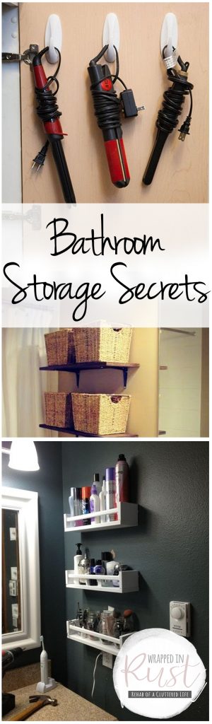  Bathroom Storage, Bathroom Storage Secrets, Storage Hacks, Bathroom Storage Ideas, How to Organize Your Bathroom, How to Create Storage Space In the Bathroom, DIY Home