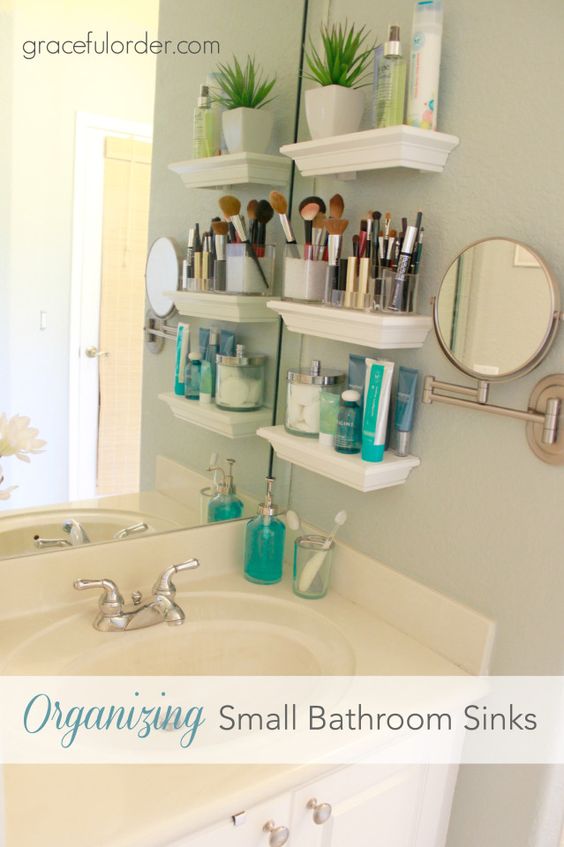 How To Double The Size Of Your Bathroom, Small Bathroom Counter Space Ideas