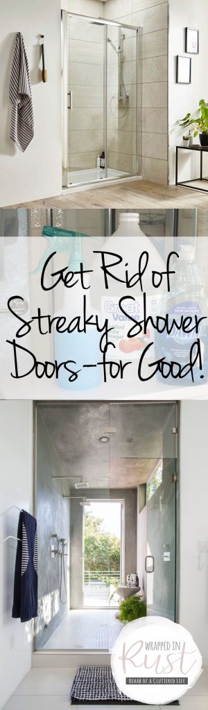 Get Rid of Streaky Shower Doors — for Good! | How to Clean Shower Doors, Cleaning Shower Doors, Cleaning Bathrooms, Bathroom Cleaning Tips and Tricks, Bathroom Cleaning Hacks, How to Clean Your SHower, The Correct Way to Clean Your Shower, Popular Pin