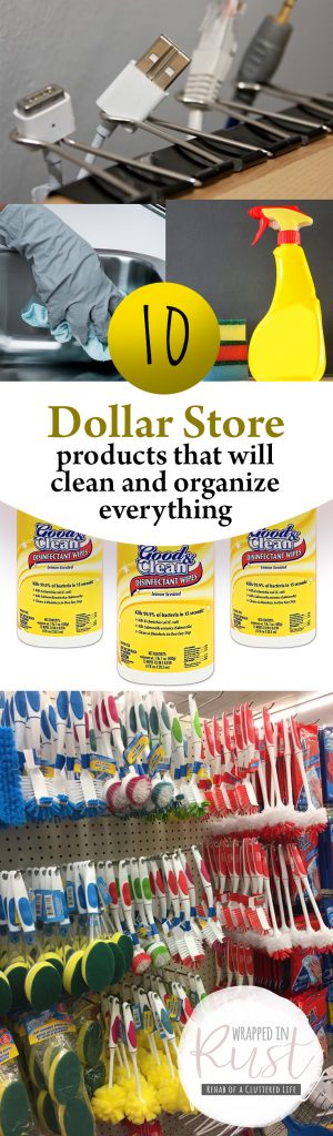 10 Dollar Store Products That Will Clean and Organize Everything| Organize Everything, Home Organization, Dollar Store Organization, Dollar Store Organization Hacks, Clutter Free Living, Home Organization Hacks. #DollarStore #Organization #DollarStoreOrganization 