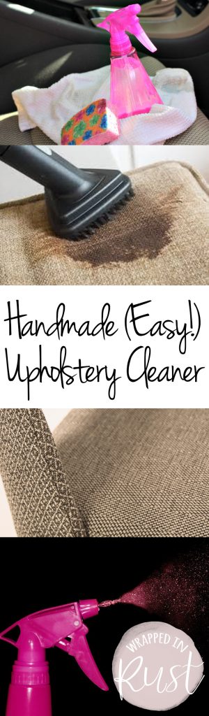 Handmade (Easy!) Uphosltery Cleaner| Upholstery Cleaner, Cleaning, Cleaning Tips and Tricks, Homemade Upholstery Cleaner, Homemade Cleaners, Cleaning Products #Cleaning #UpholsteryCleaning #CleaningProducts