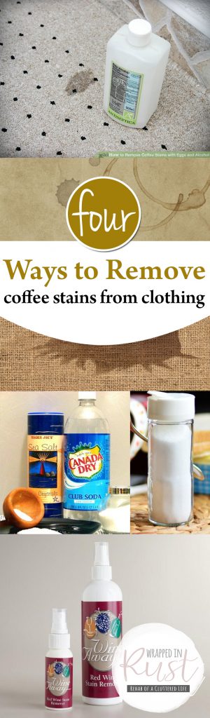 Four Ways to Remove Coffee Stains from Clothing| Remove Coffee Stains, Clothing, Removing Stains from Clothing, Stain Hacks, Laundry Hacks, Popular Pin #Clothing #ClothingHacks