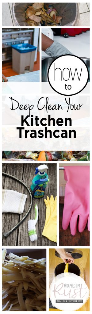 How to Deep Clean Your Kitchen Trashcan| Clean your Kitchen, How to Clean Your Kitchen Trashcans, How to Clean Kitchen Trashcans, Kitchen Cleaning Hacks, Popular Pin #Kitchen #CleanYourTrashcan