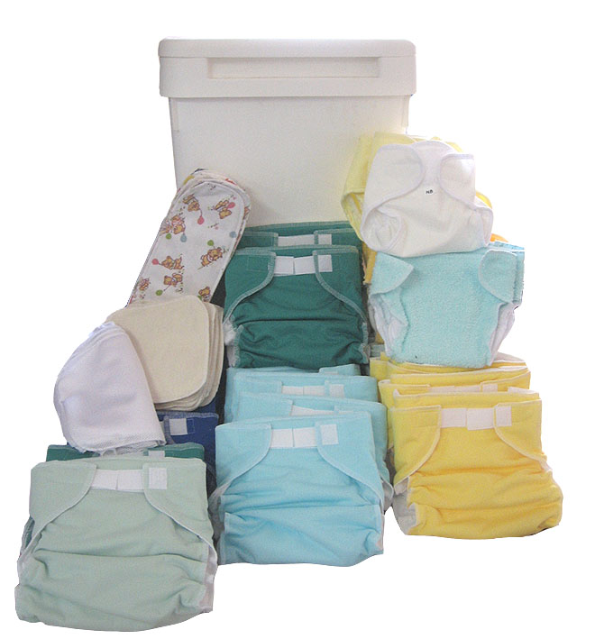 How to Clean and Santitize Cloth Diapers Wrapped in Rust