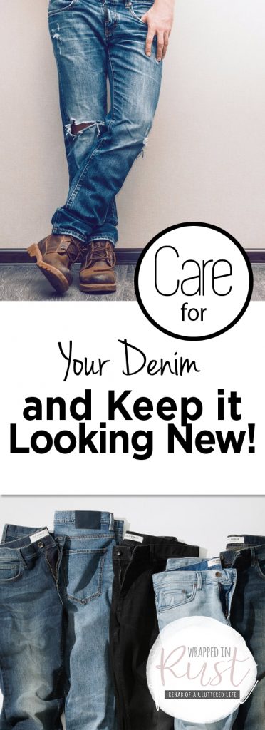 Care for Your Denim and Keep it Looking New!| These clothing care tips will have your jeans looking like new for years to come! #ClothingCare #CareforClothes #LaundyHacks