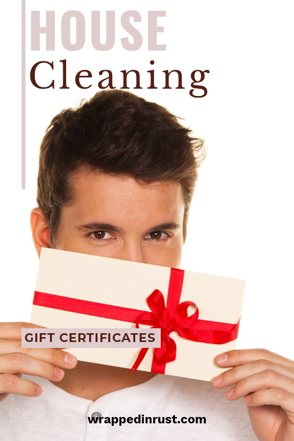 A Dirty Little Christmas Secret: House Cleaning Gift Certificates