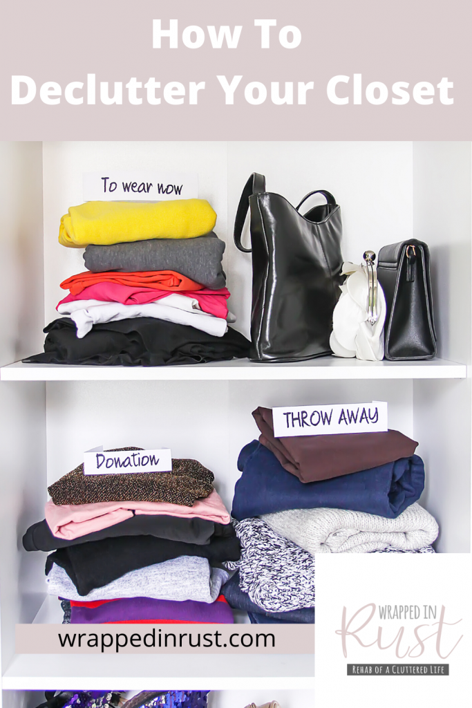 how to declutter your closet