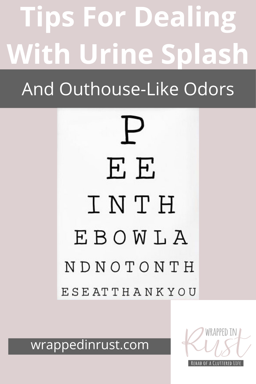 I'm so glad I don't have to use an outhouse. But, I've been in some bathrooms that smell just like them. EW!!! Make sure your bathroom doesn't smell like that by reading this post with tips for dealing with urine splash and cleaning the toilet. #Cleaningtips #bathroomcleaninghacks #wrappedinrustblog